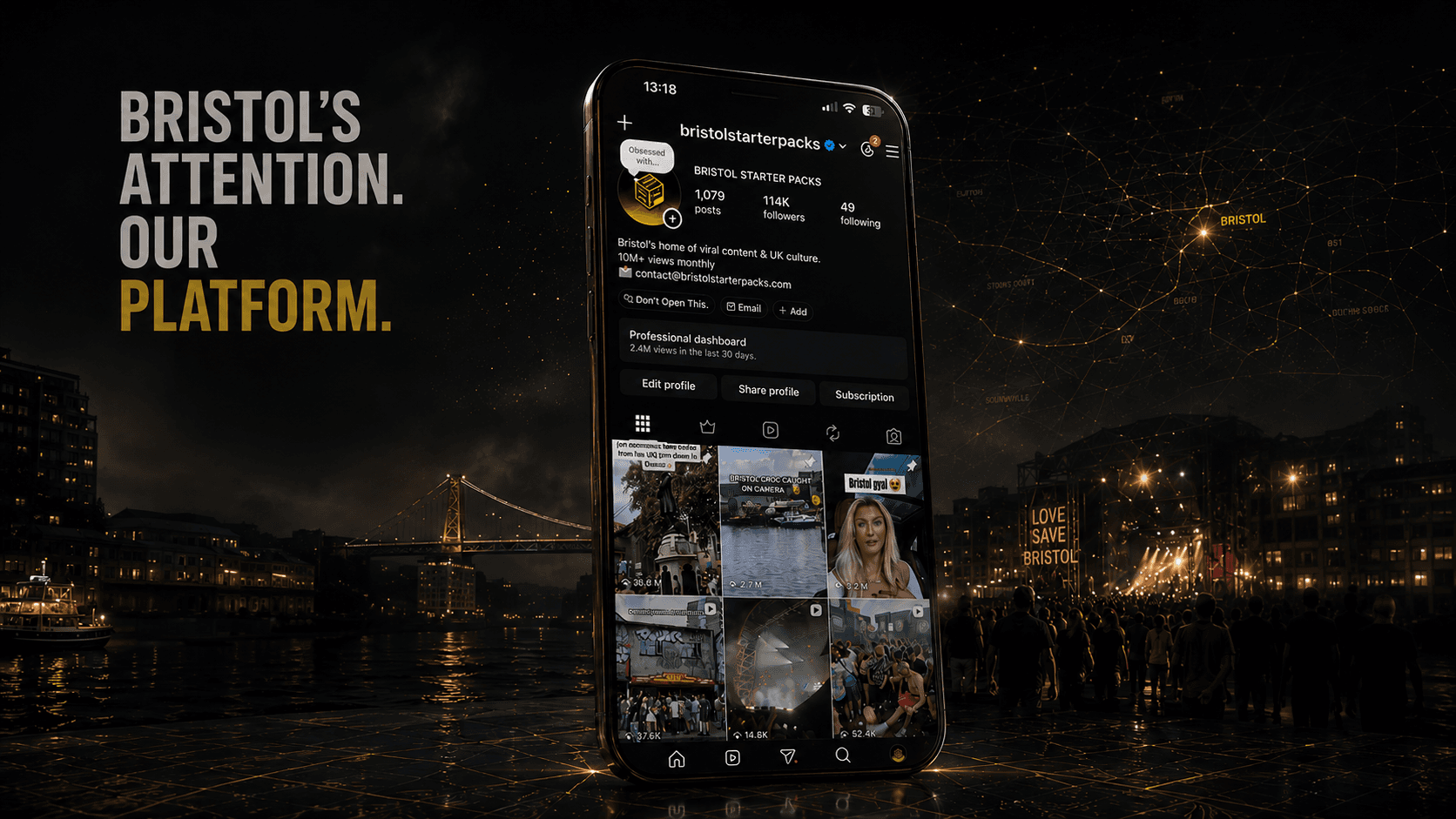 Bristol Starter Packs — Bristol's attention, our platform